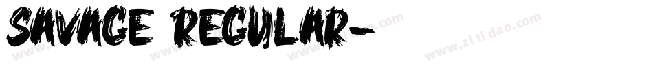 Savage Regular字体转换